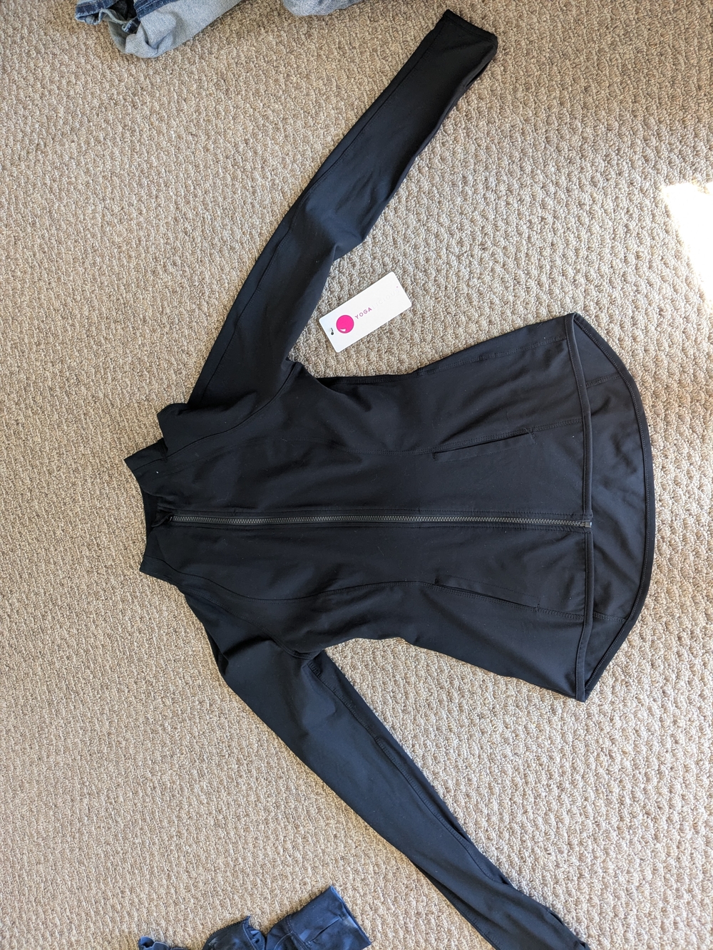 Yogalicious Black Zip-Up Athletic Jacket